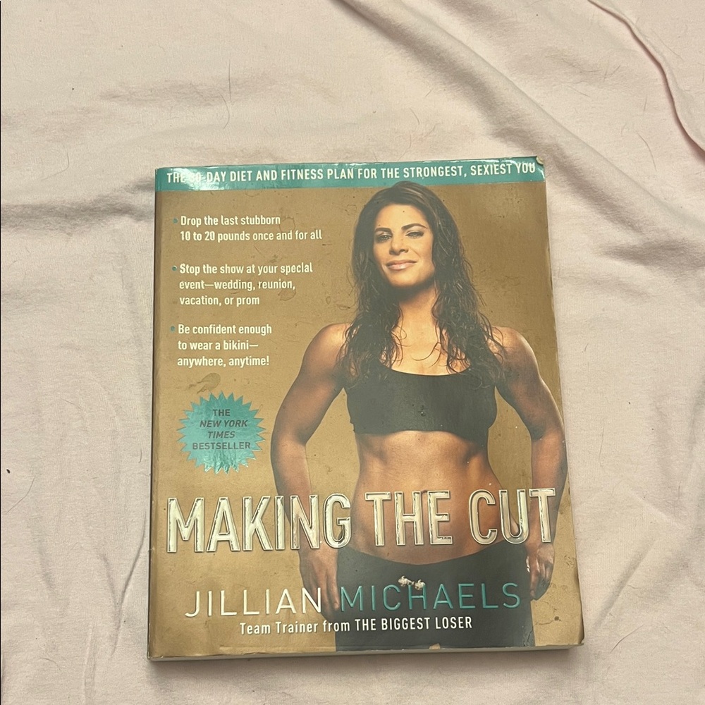 Making the Cut by Jillian Michaels - Fitness Book in Tan and Teal